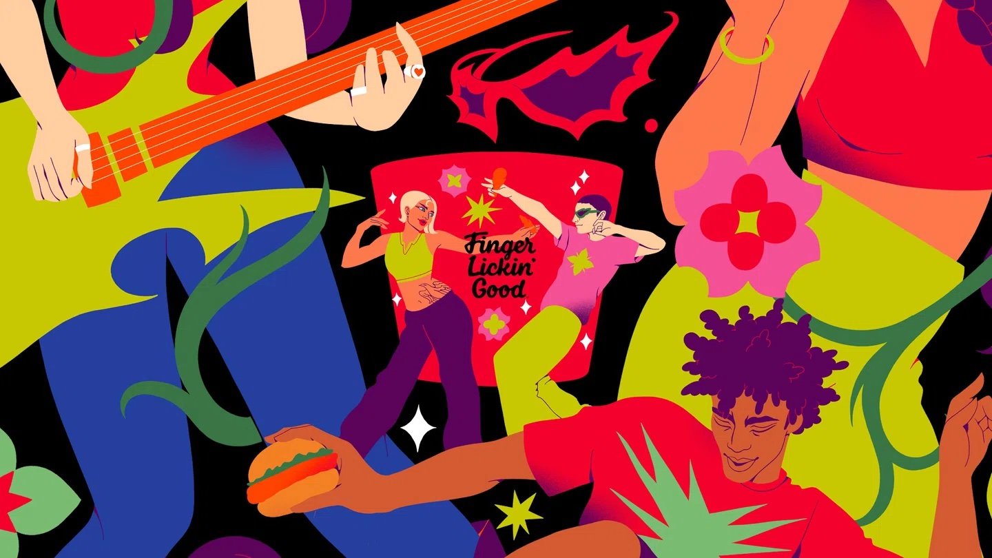 Le système d'illustration et la palette élargie Herbs and Spices de KFC